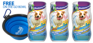 DOG VITAMIN WATER WITH ELECTROLYTES - 3 PACKS - GET FREE BOWL - FREE SHIPPING!