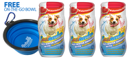 DOG VITAMIN WATER WITH ELECTROLYTES - 3 PACKS - GET FREE BOWL - FREE SHIPPING!
