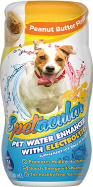 DOG VITAMIN WATER WITH ELECTROLYTES • PEANUT BUTTER • SINGLE BOTTLE
